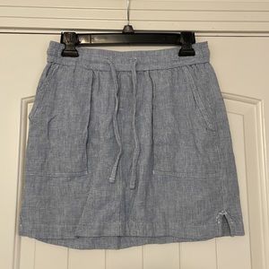 Old Navy blue and White Pinstripe Mini Skirt Size XS